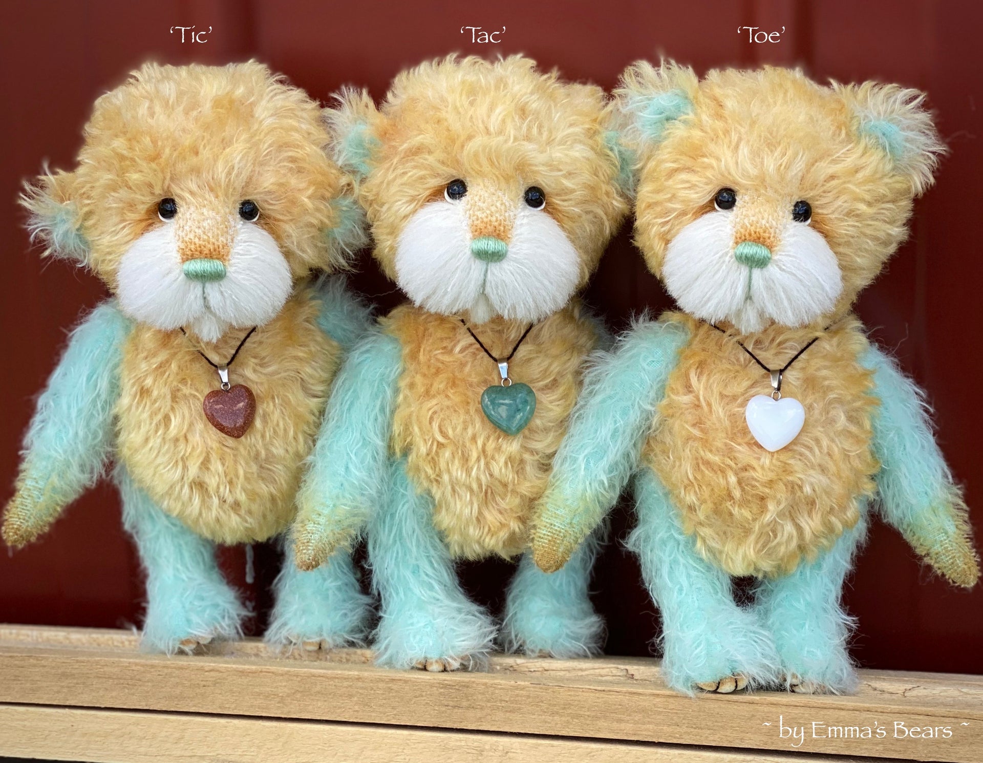 Tic - 8" Hand-Dyed Mohair and Alpaca Artist Bear by Emma's Bears - OOAK in a Limited Series