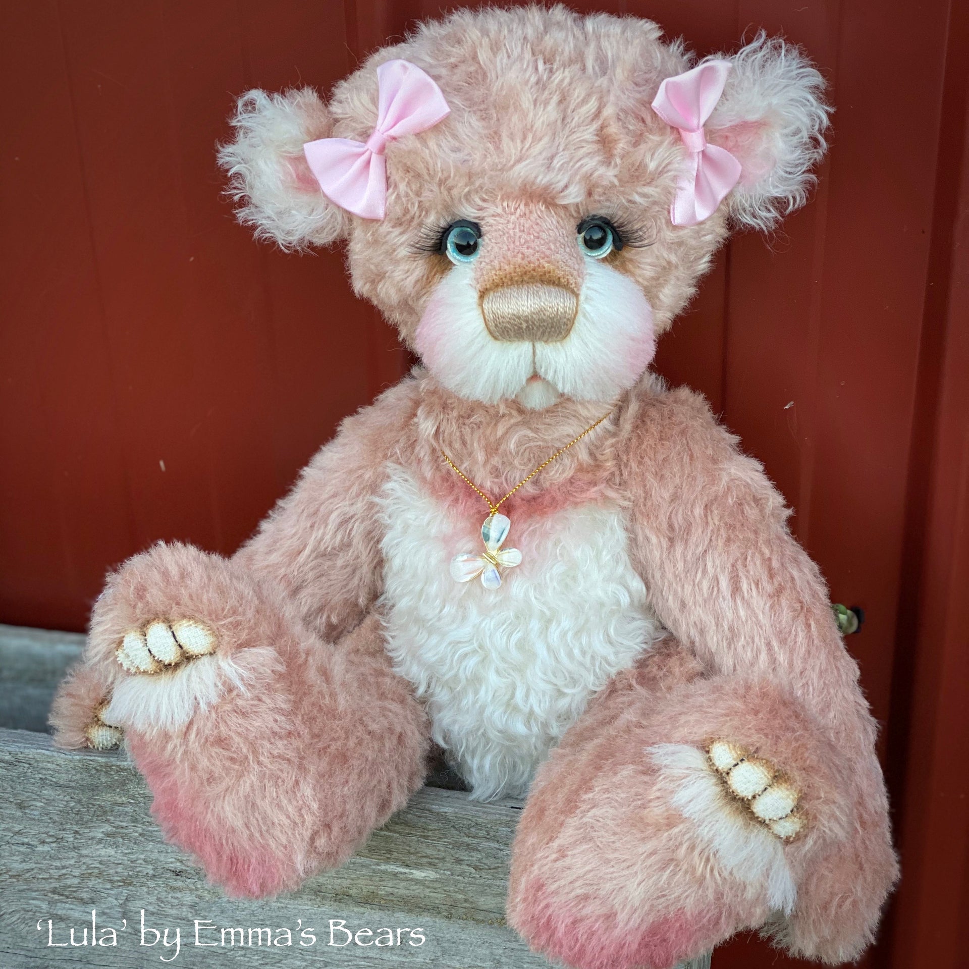 Lula - 16" naturally hand-dyed mohair and alpaca Artist Bear by Emma's Bears - OOAK