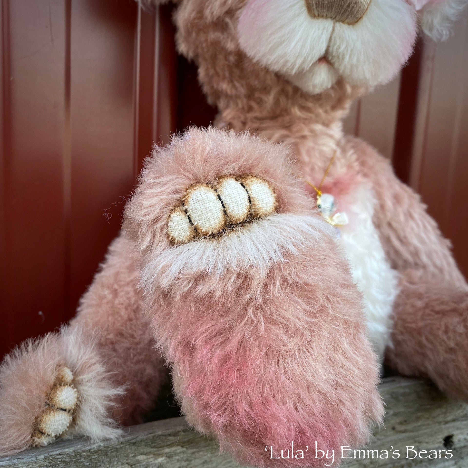 Lula - 16" naturally hand-dyed mohair and alpaca Artist Bear by Emma's Bears - OOAK