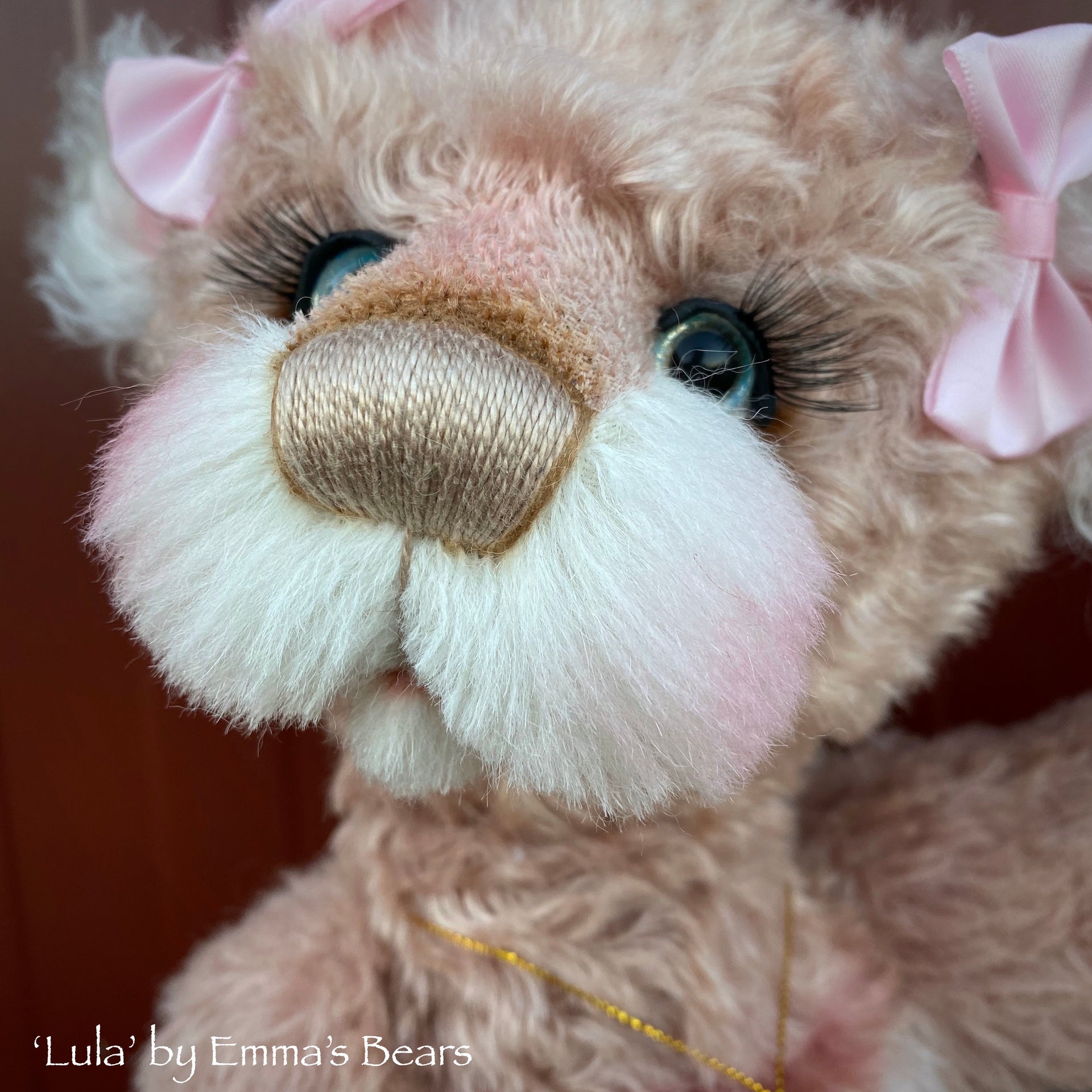 Lula - 16" naturally hand-dyed mohair and alpaca Artist Bear by Emma's Bears - OOAK