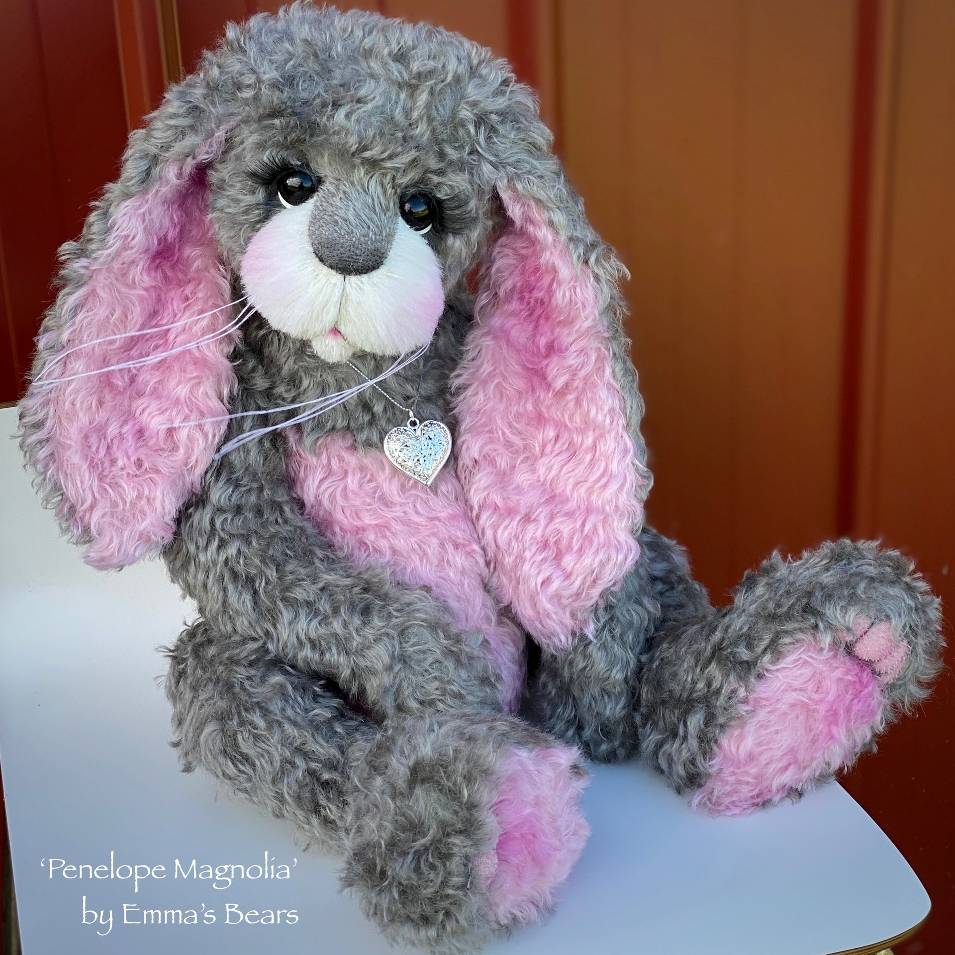 Penelope Magnolia - 21" Kid Mohair and Alpaca Toddler Artist BUNNY by Emma's Bears - OOAK