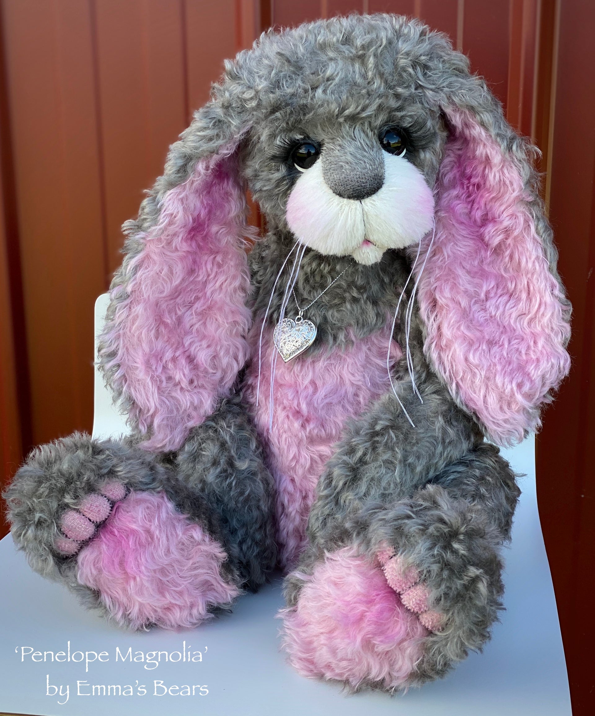 Penelope Magnolia - 21" Kid Mohair and Alpaca Toddler Artist BUNNY by Emma's Bears - OOAK