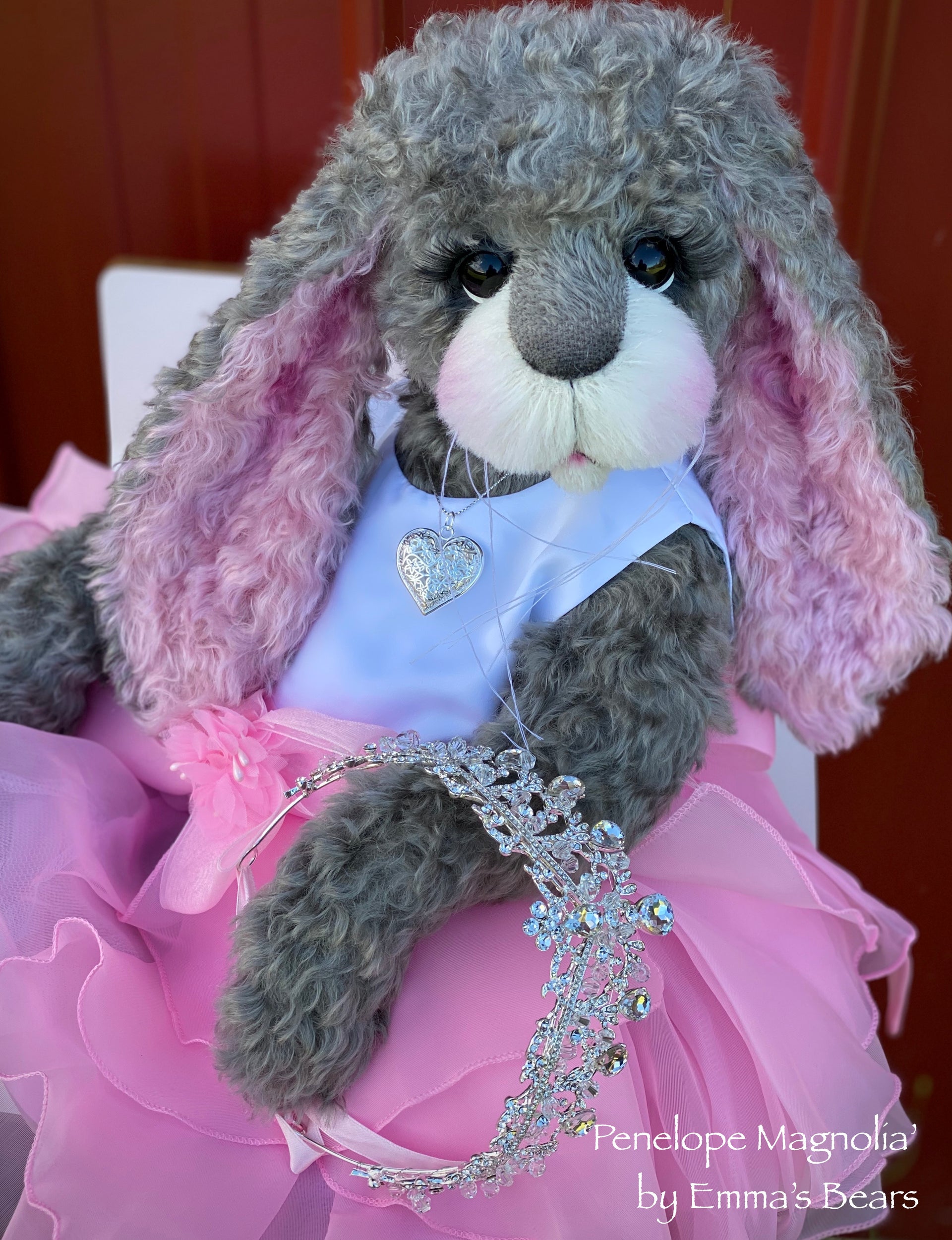 Penelope Magnolia - 21" Kid Mohair and Alpaca Toddler Artist BUNNY by Emma's Bears - OOAK