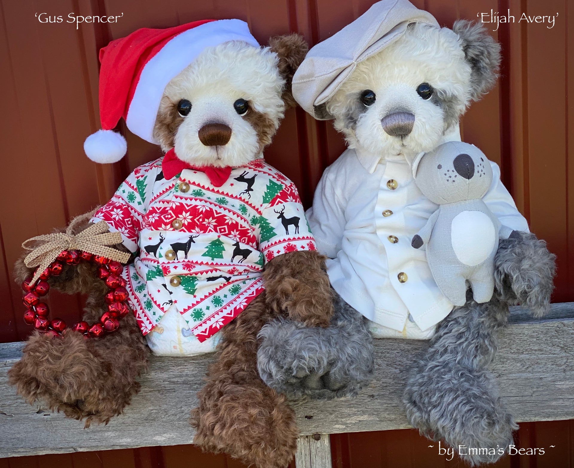 Gus Spencer - 18" Baby Artist Bear by Emma's Bears - OOAK