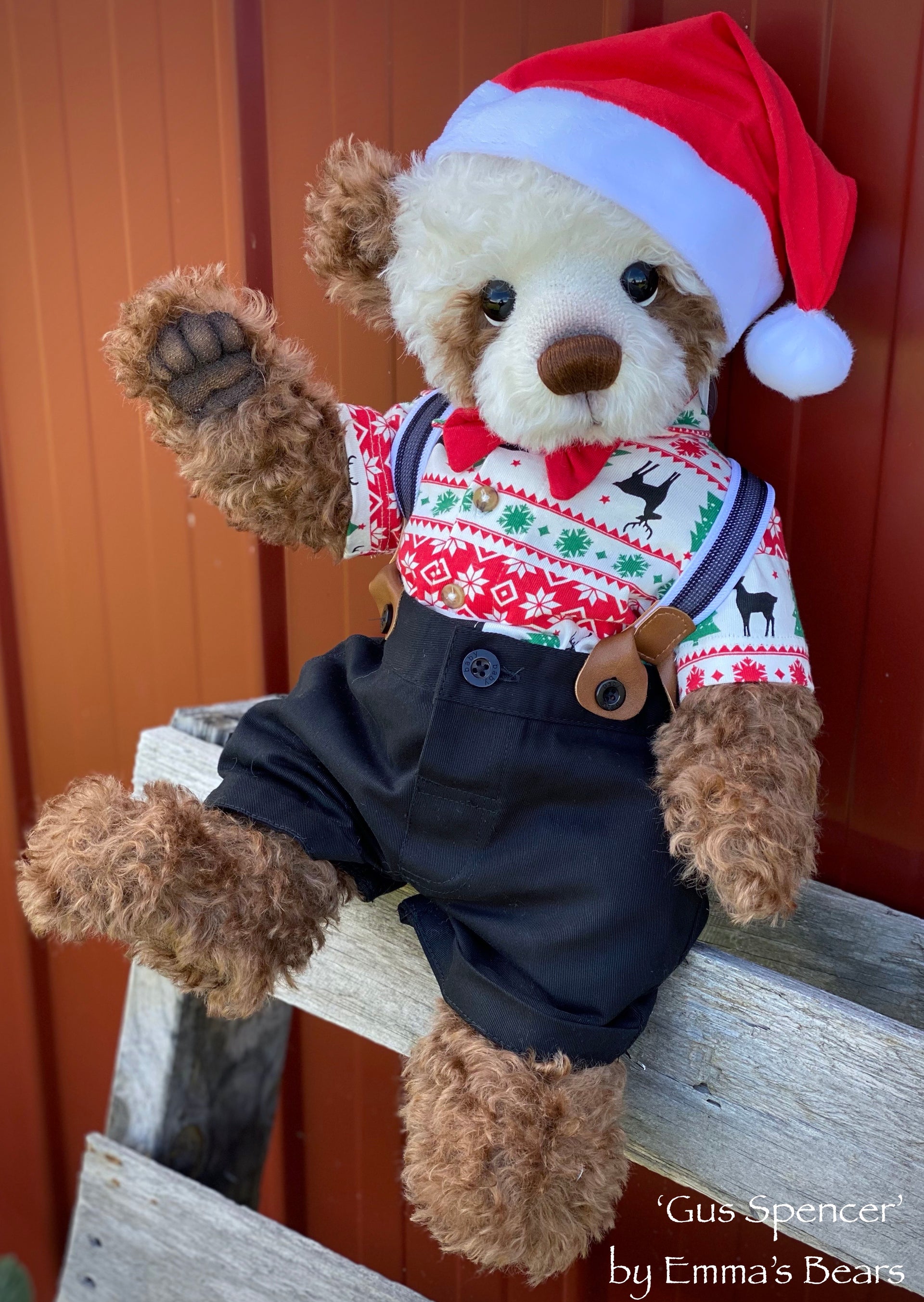 Gus Spencer - 18" Baby Artist Bear by Emma's Bears - OOAK