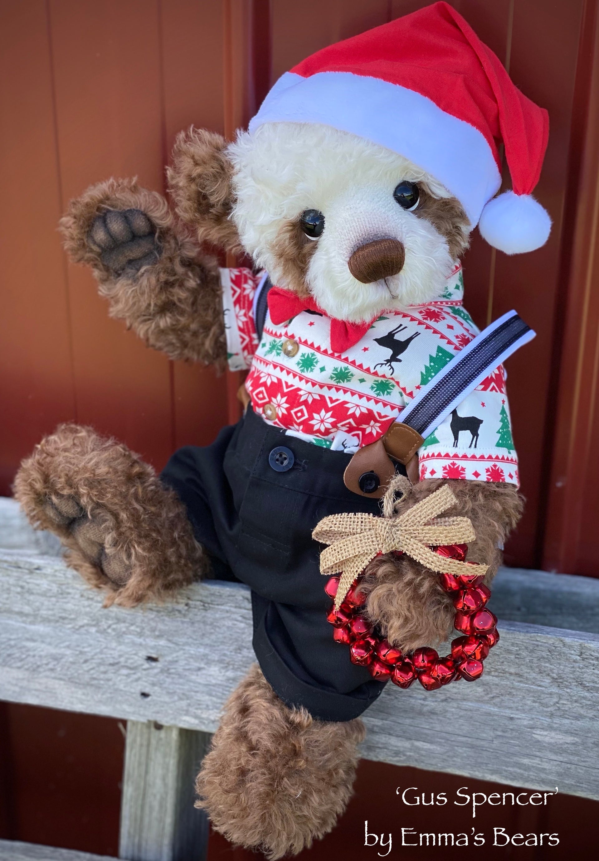 Gus Spencer - 18" Baby Artist Bear by Emma's Bears - OOAK