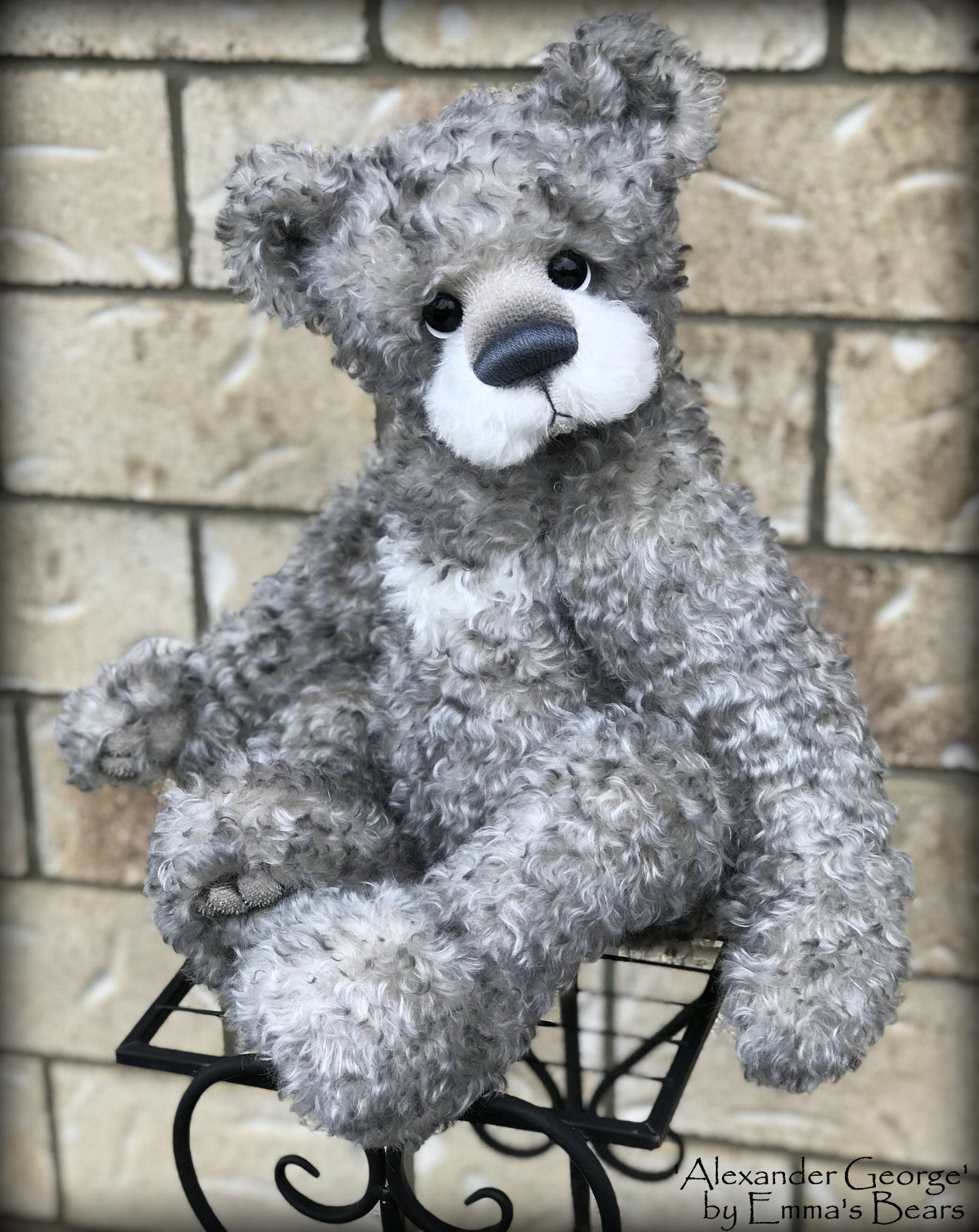 Alexander George - 22in MOHAIR Artist toddler style Bear by Emmas Bears - OOAK