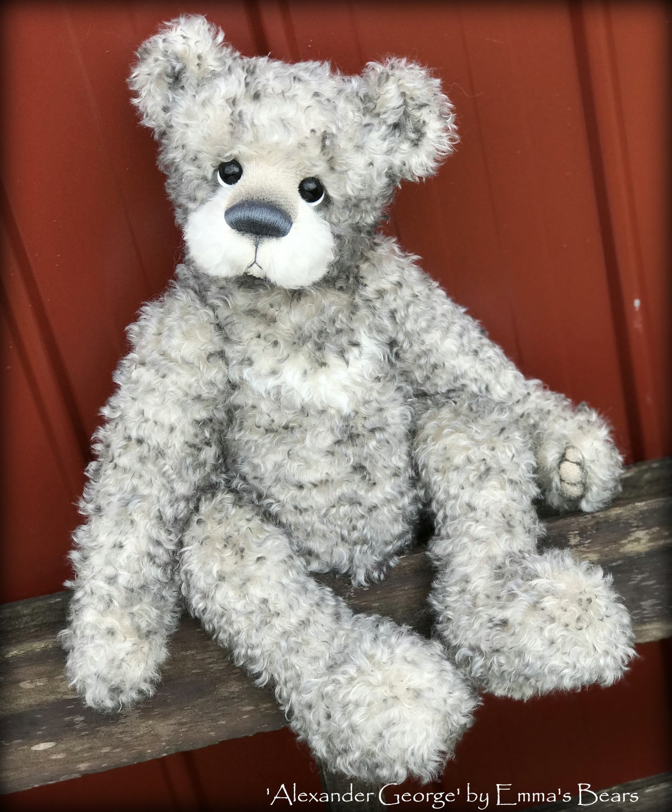 Alexander George - 22in MOHAIR Artist toddler style Bear by Emmas Bears - OOAK