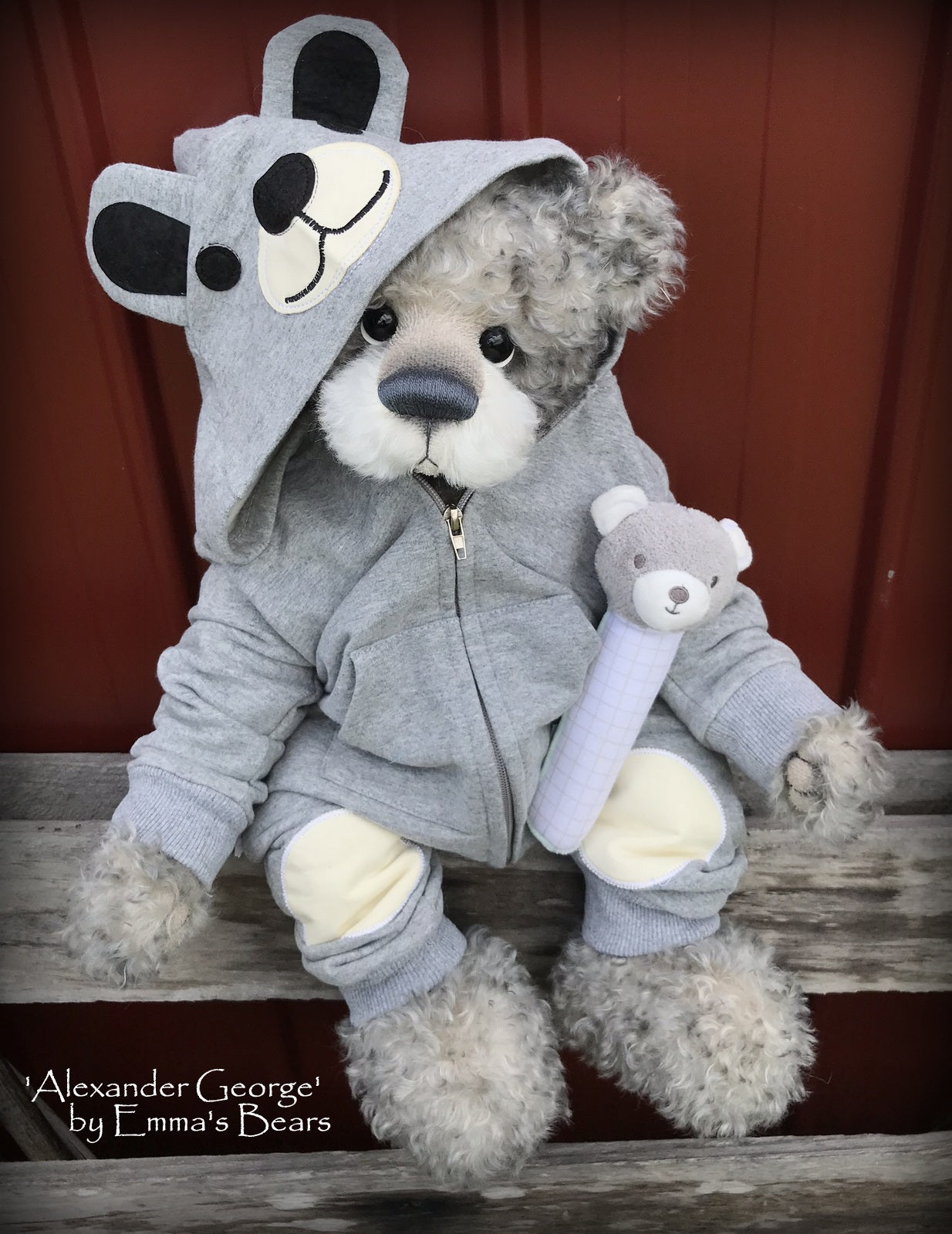 Alexander George - 22in MOHAIR Artist toddler style Bear by Emmas Bears - OOAK