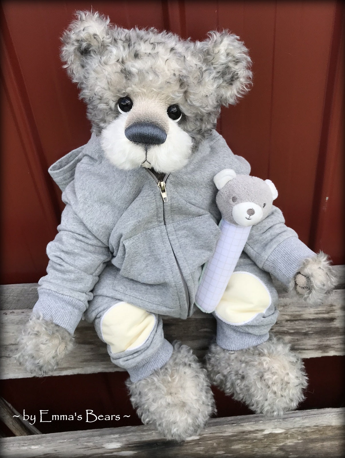 Alexander George - 22in MOHAIR Artist toddler style Bear by Emmas Bears - OOAK