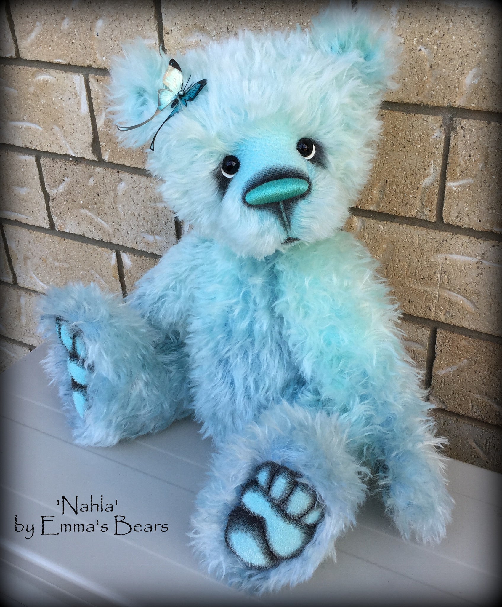 Nahla - 24IN hand dyed mohair bear by Emmas Bears - OOAK