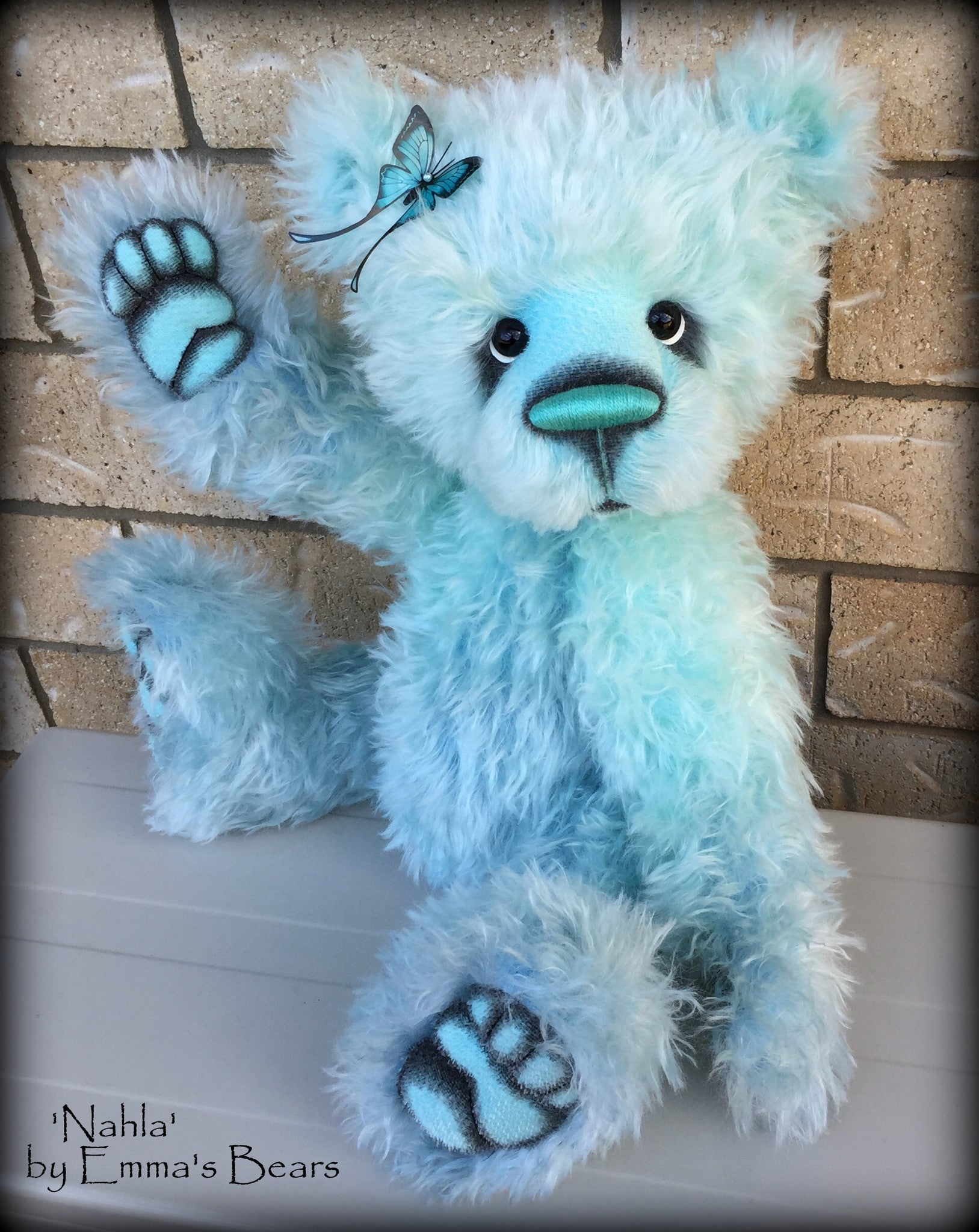 Nahla - 24IN hand dyed mohair bear by Emmas Bears - OOAK