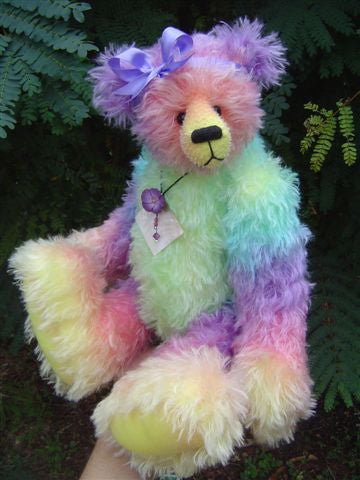 Bianca Mohair - Hand Dyed Rainbow Clouds - Fat 1/2m - SEP125