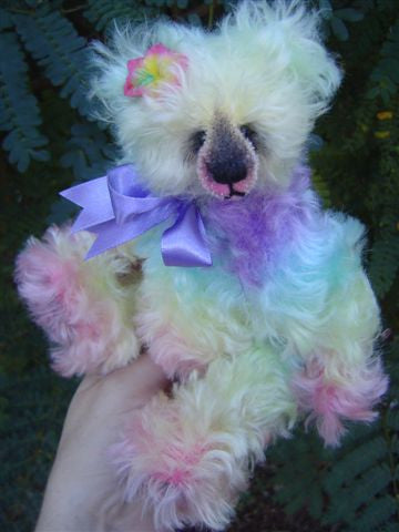 Bianca Mohair - Hand Dyed Rainbow Clouds - Fat 1/2m - SEP125