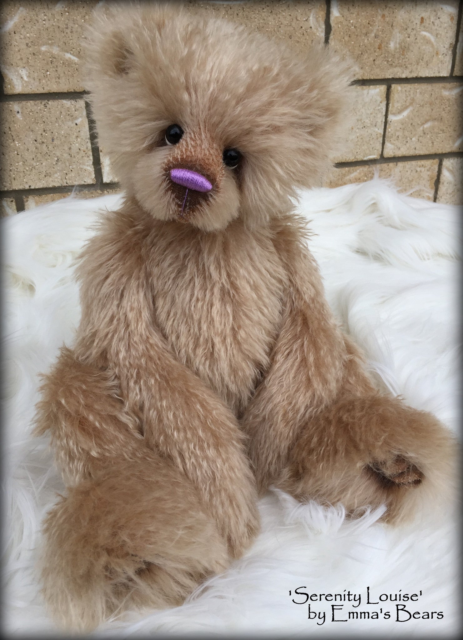 Serenity Louise - 21in MOHAIR Artist toddler style Bear by Emmas Bears - OOAK