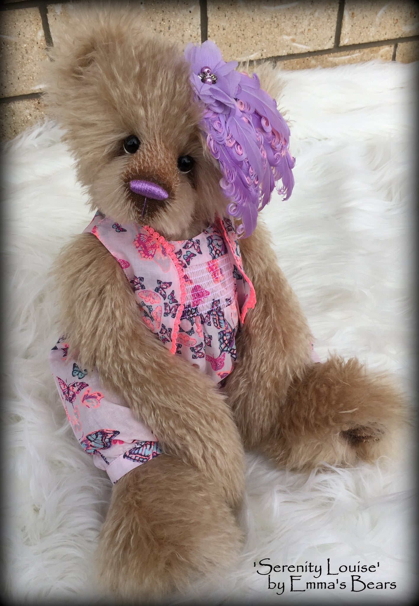 Serenity Louise - 21in MOHAIR Artist toddler style Bear by Emmas Bears - OOAK