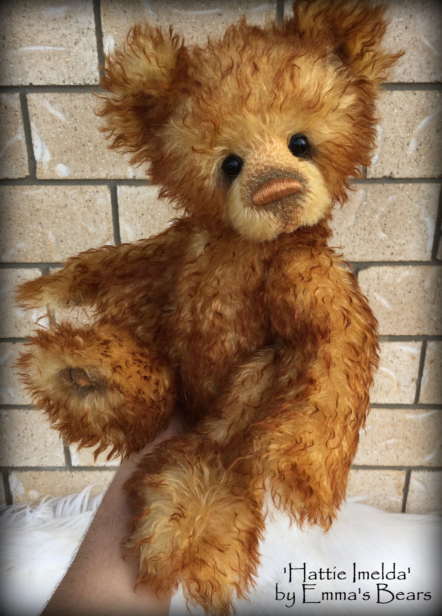 Hattie Imelda - 17in MOHAIR Artist toddler style Bear by Emmas Bears - OOAK